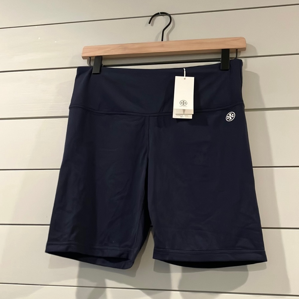 Tory sport Navy bike shorts!NWT!!!